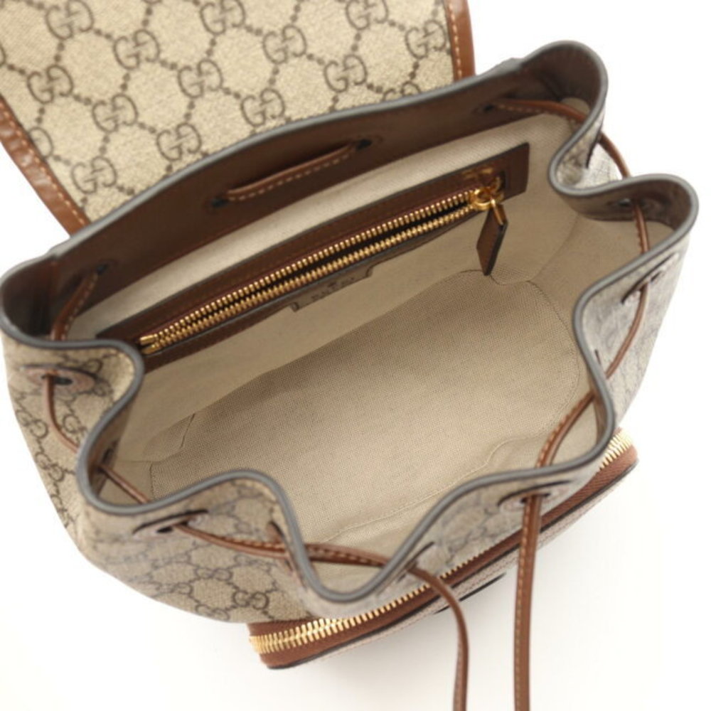 Gucci Interlocking Gg Supreme Backpack Leather Be… - image 3